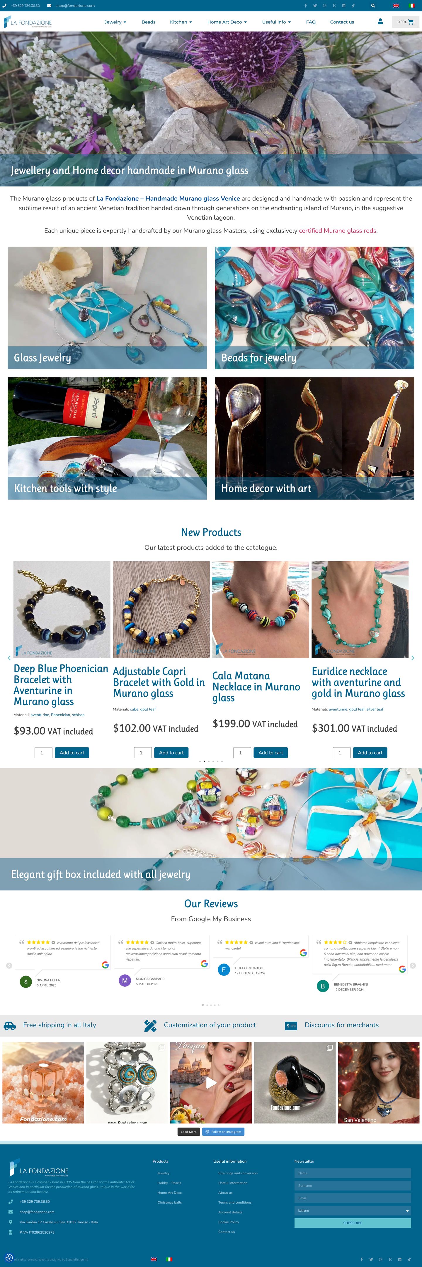 La Fondazione full website scroll preview