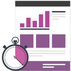 SEO report and actions icon